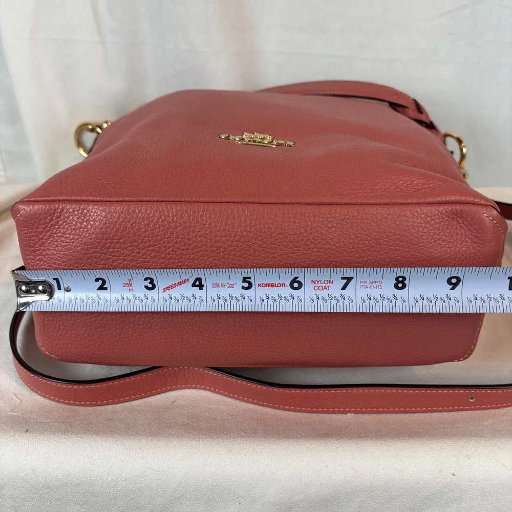 Coach‎ Abby Duffle Rose Petal Pink Pebbled Leather Shoulder Bag F31507 NEW